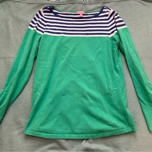 Lilly Pulitzer Maria boatneck striped sweater